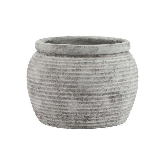 ATHENA RIBBED PLANT POT  (preorder for end of may)