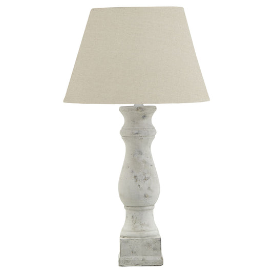 ANTIQUE WHITE TABLE LAMP