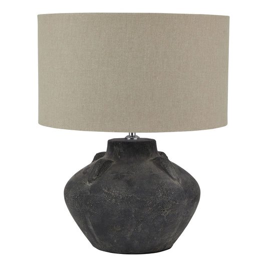 AMALFI GREY STONE LAMP  (pre order for end of June)